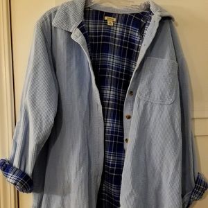 Vintage L.L. Bean Baby Blue Cord Button Down